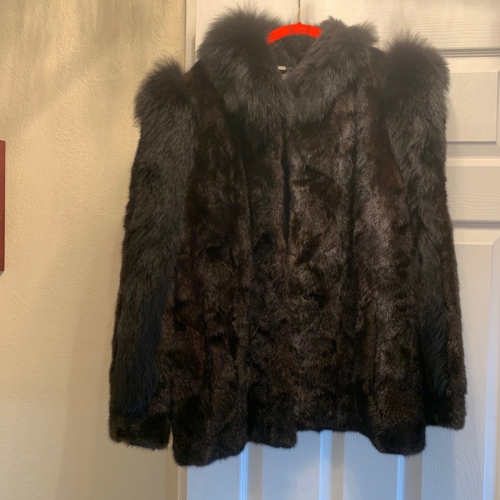 Authentic custom mink coat.